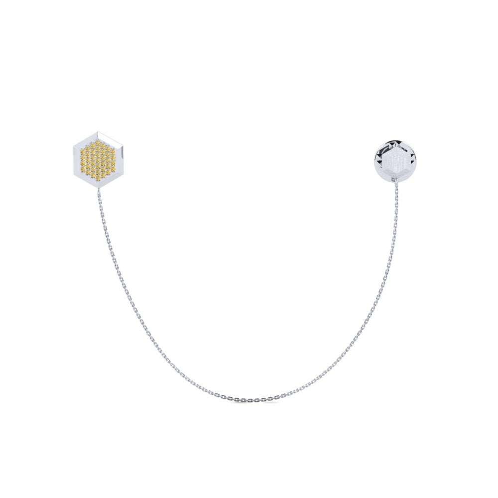 Yellow Diamond Lapel Pin Arapiles