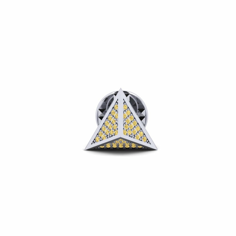 Yellow Diamond Tie Clip Buang