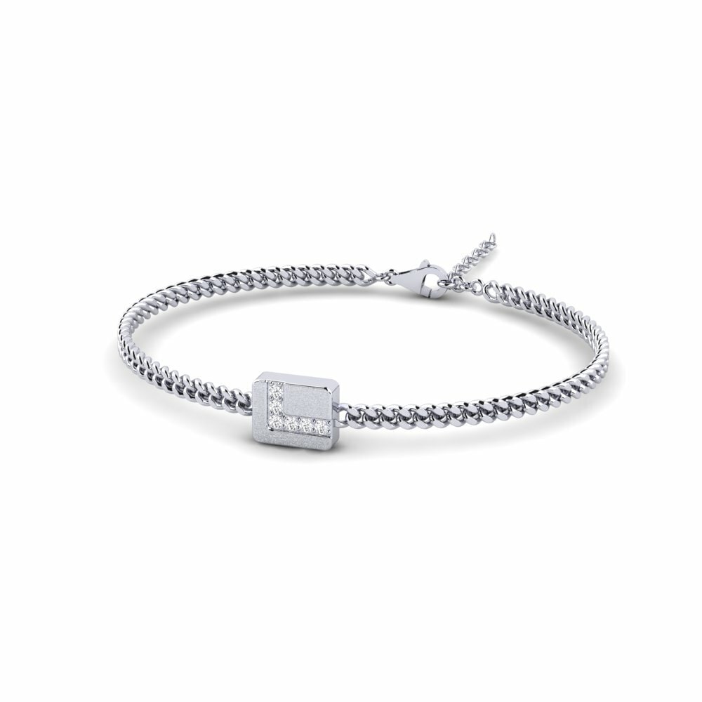 Bracelet pour homme Cambes Saphir Blanc