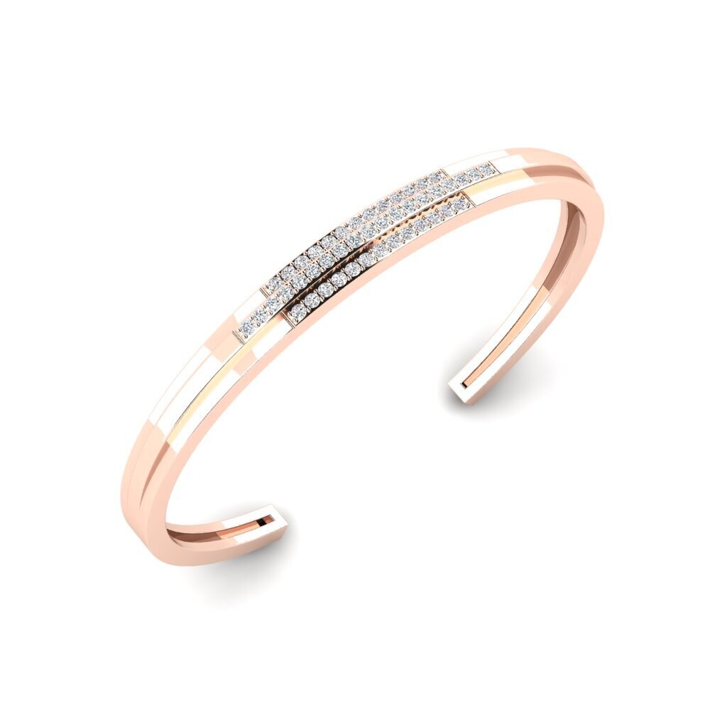 9K Rose Gold Zirconia Men's Bracelet Chalkidiki