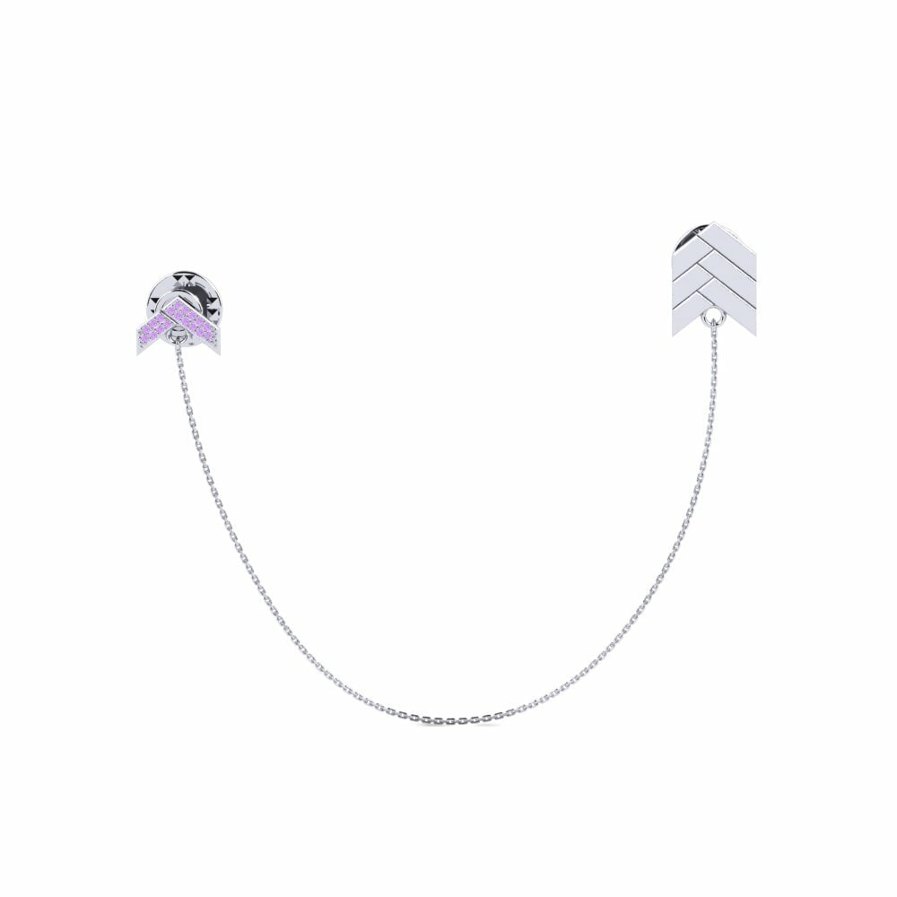 Amethyst Lapel Pin Echinades