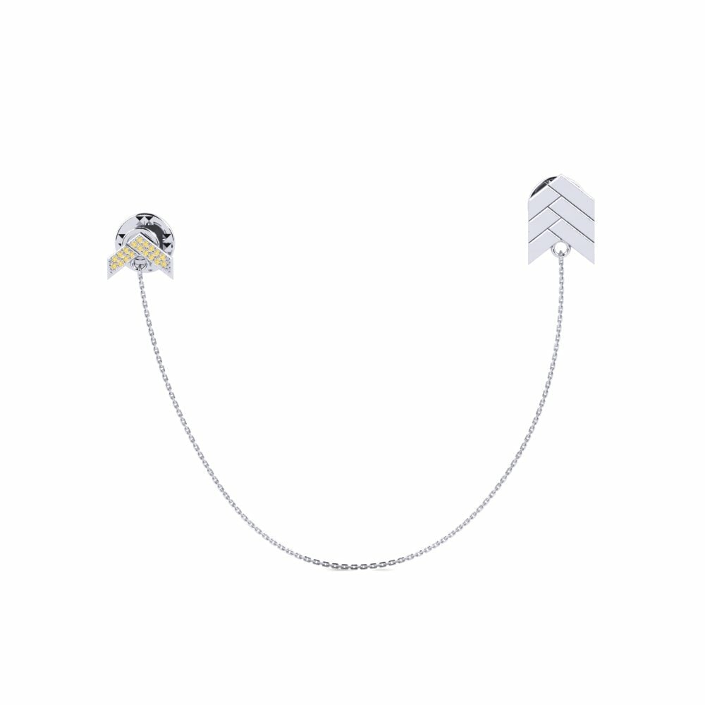 Yellow Diamond Lapel Pin Echinades