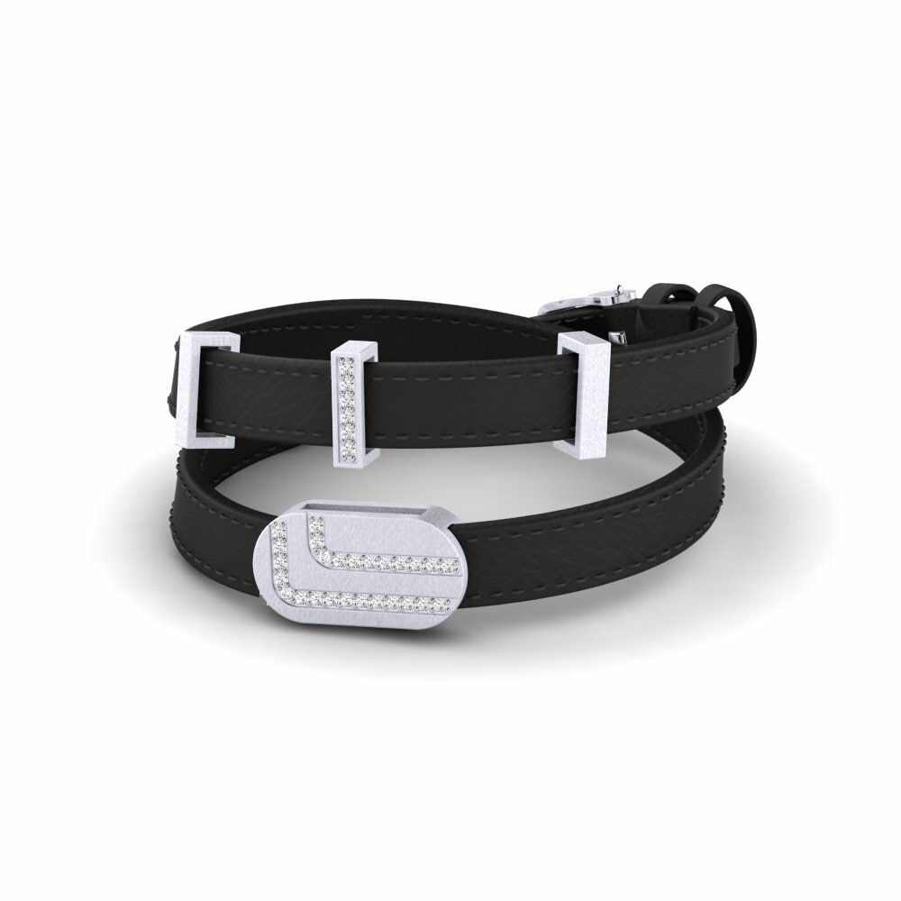 9K Wit Goud Heren armband Hamerfest