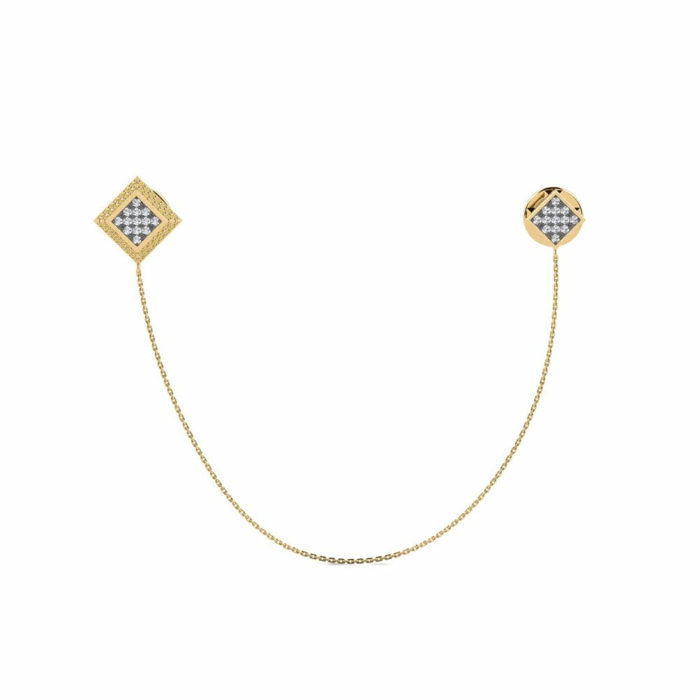 Yellow Diamond Lapel Pin Macedon