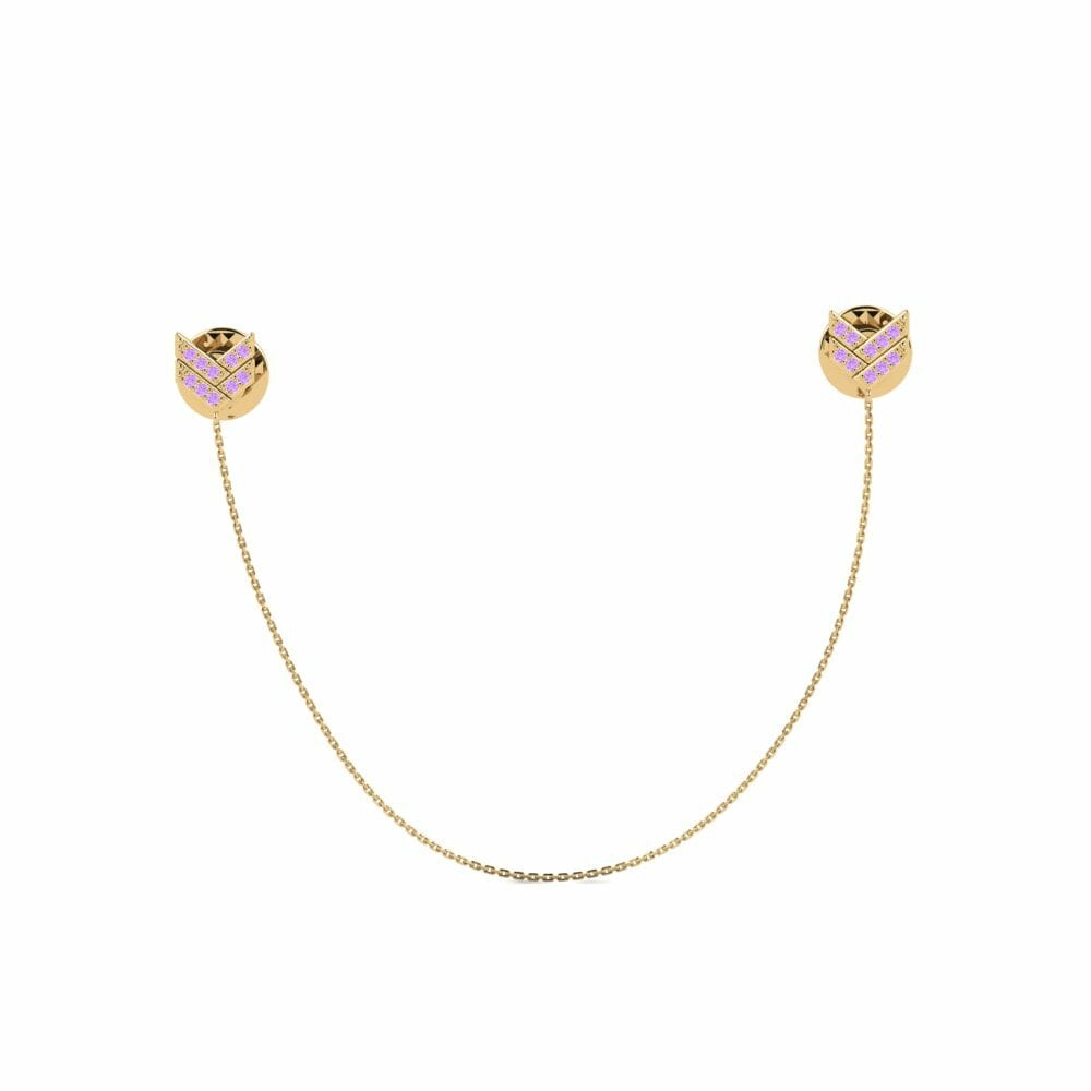 Amethyst Collar Pin Malu