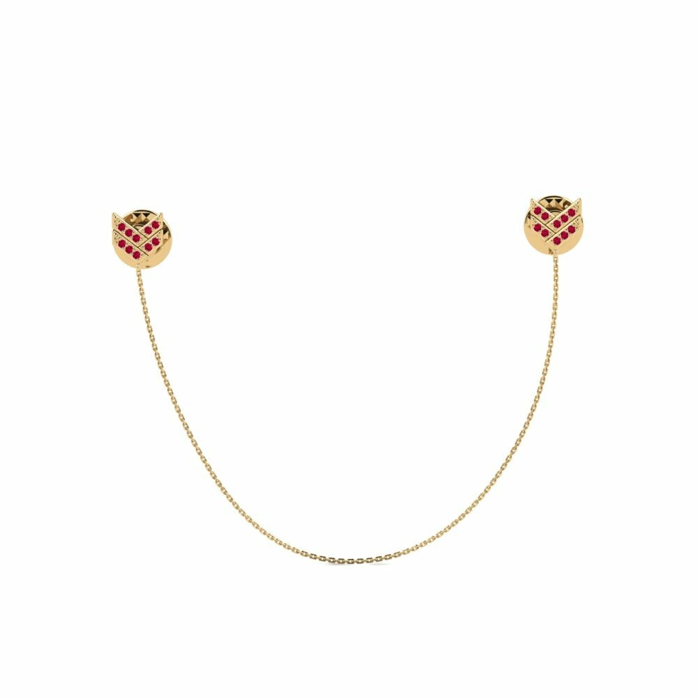 Ruby Collar Pin Malu