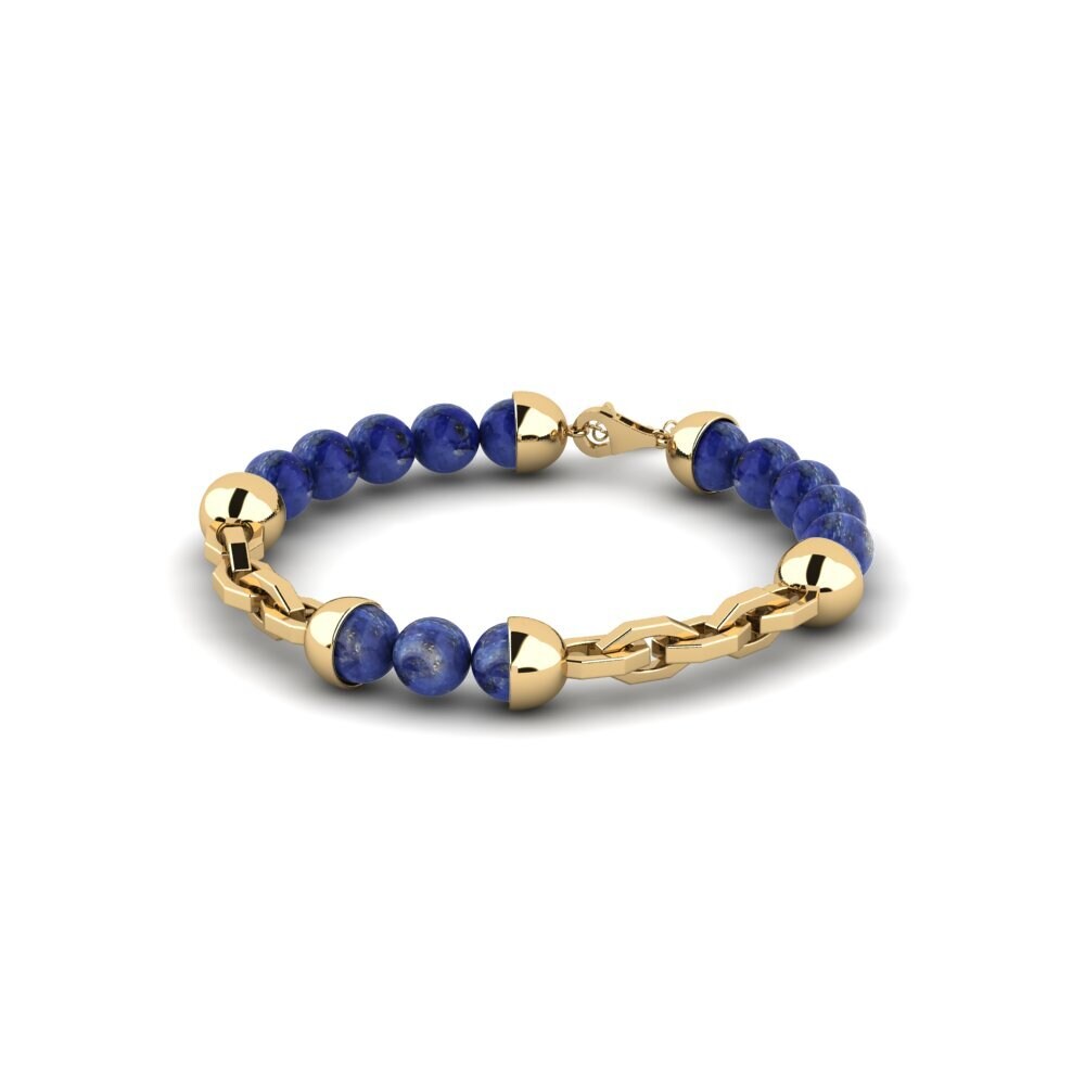 9ct Yellow Gold Men's Bracelet Murky