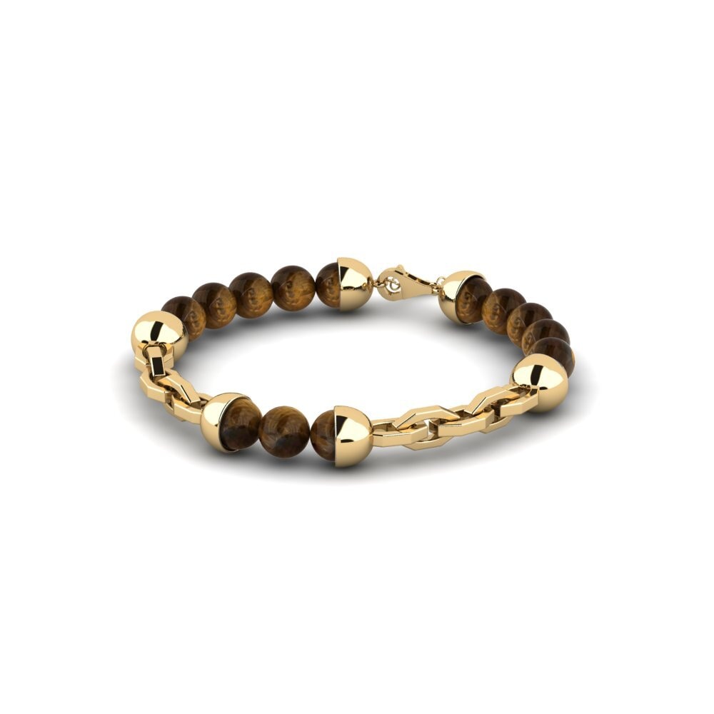 9k Oro Amarillo Pulsera para hombre Murky