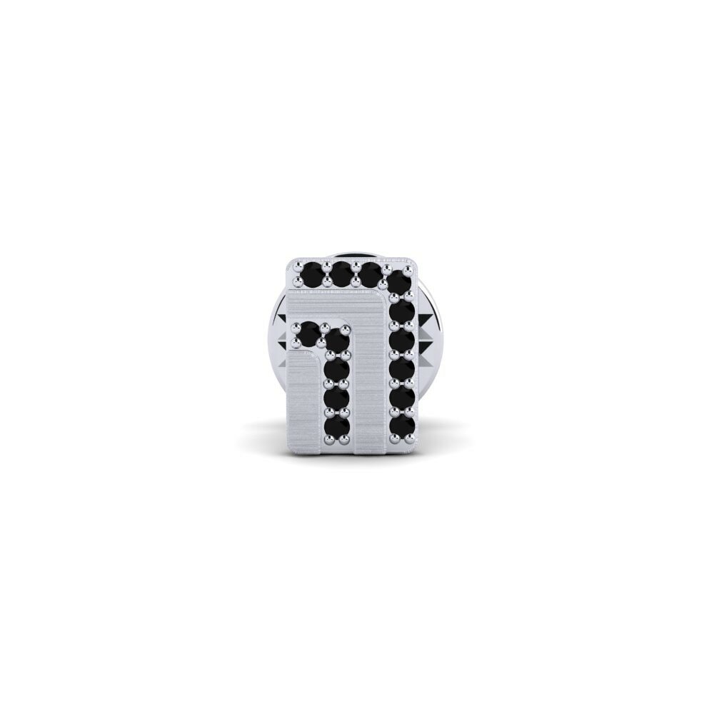Zwarte Onyx Stropdasclip Norfolk