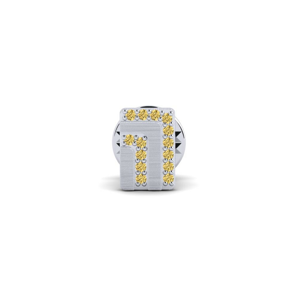 Yellow Diamond Tie Clip Norfolk