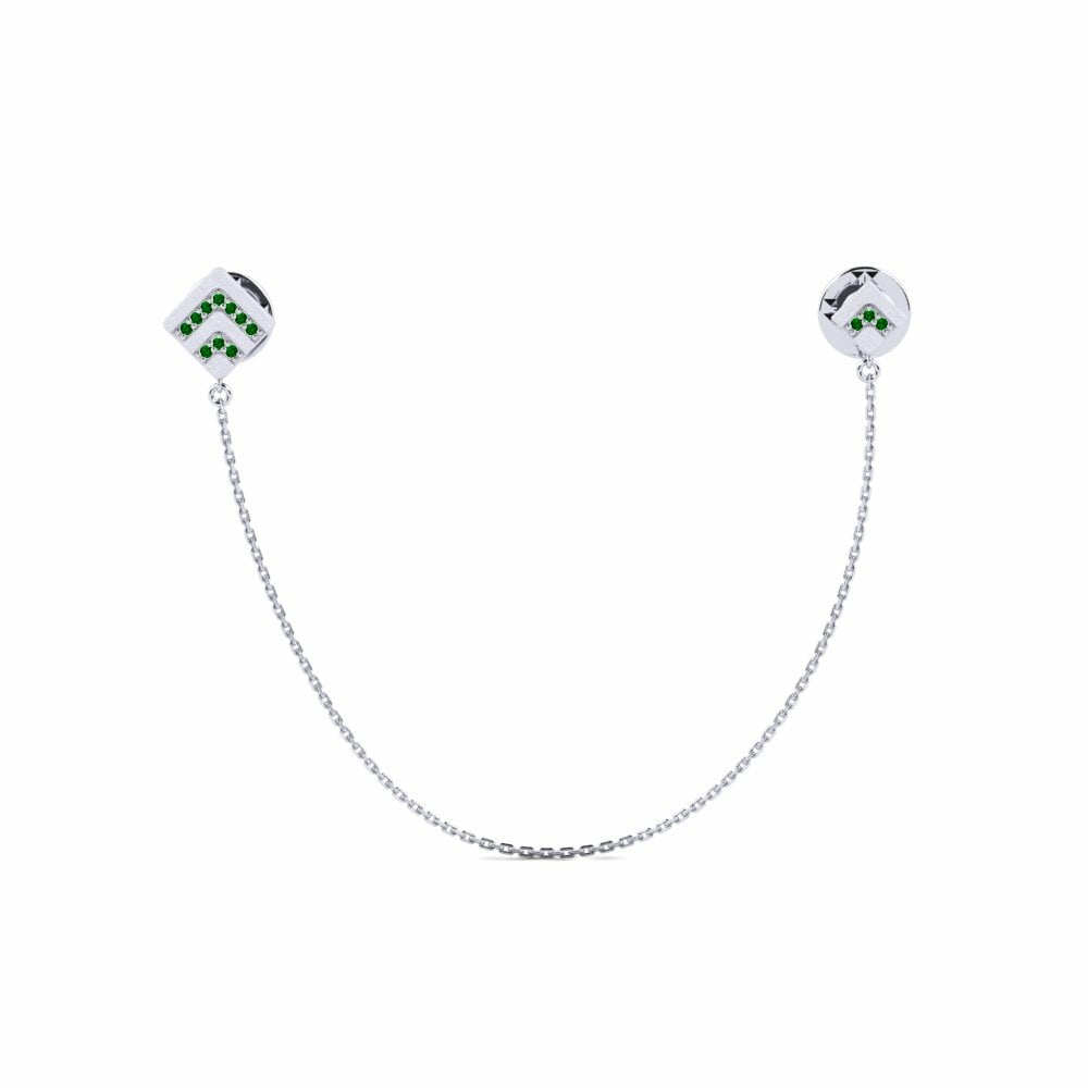 Green Zirconia Collar Pin Rialto