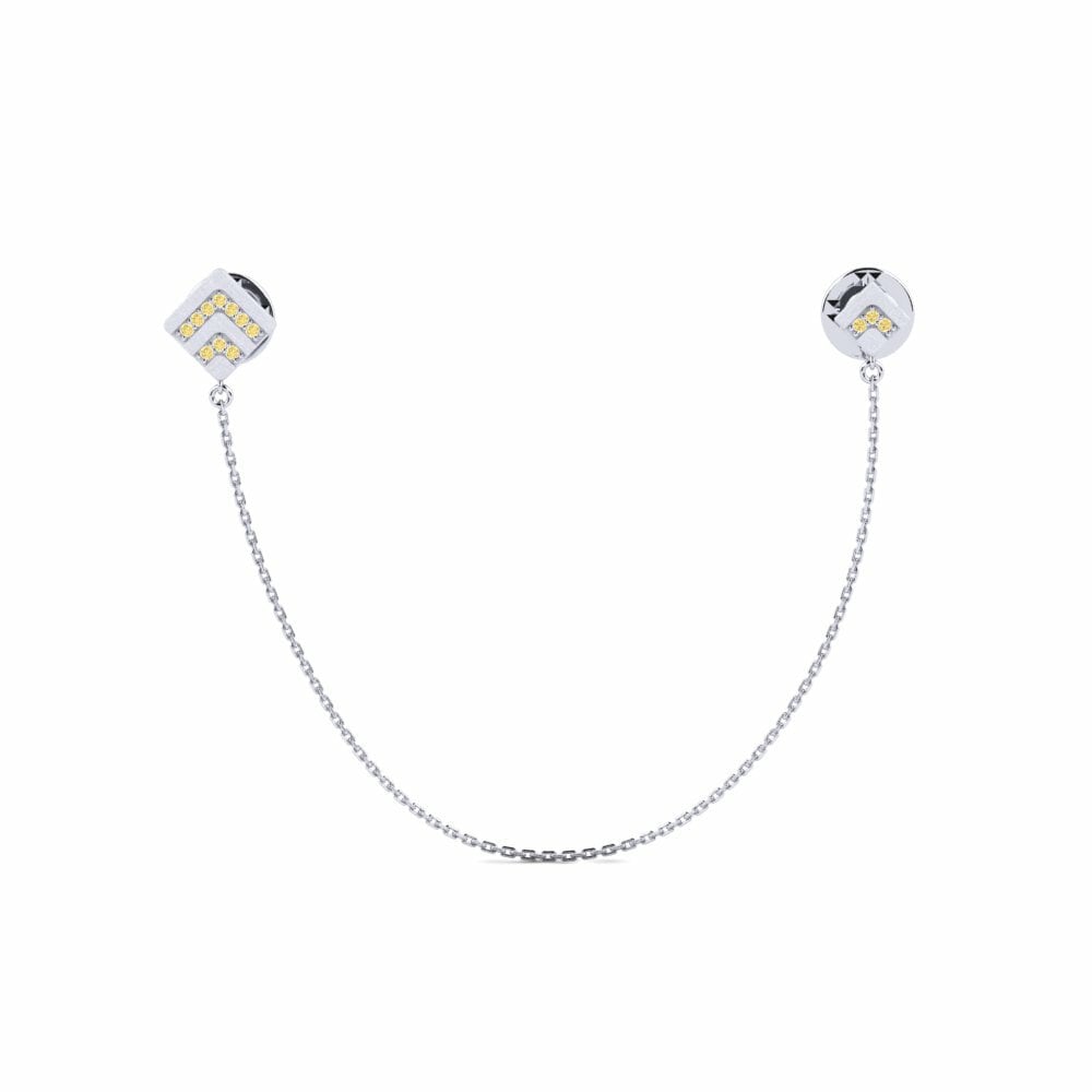 Yellow Diamond Collar Pin Rialto