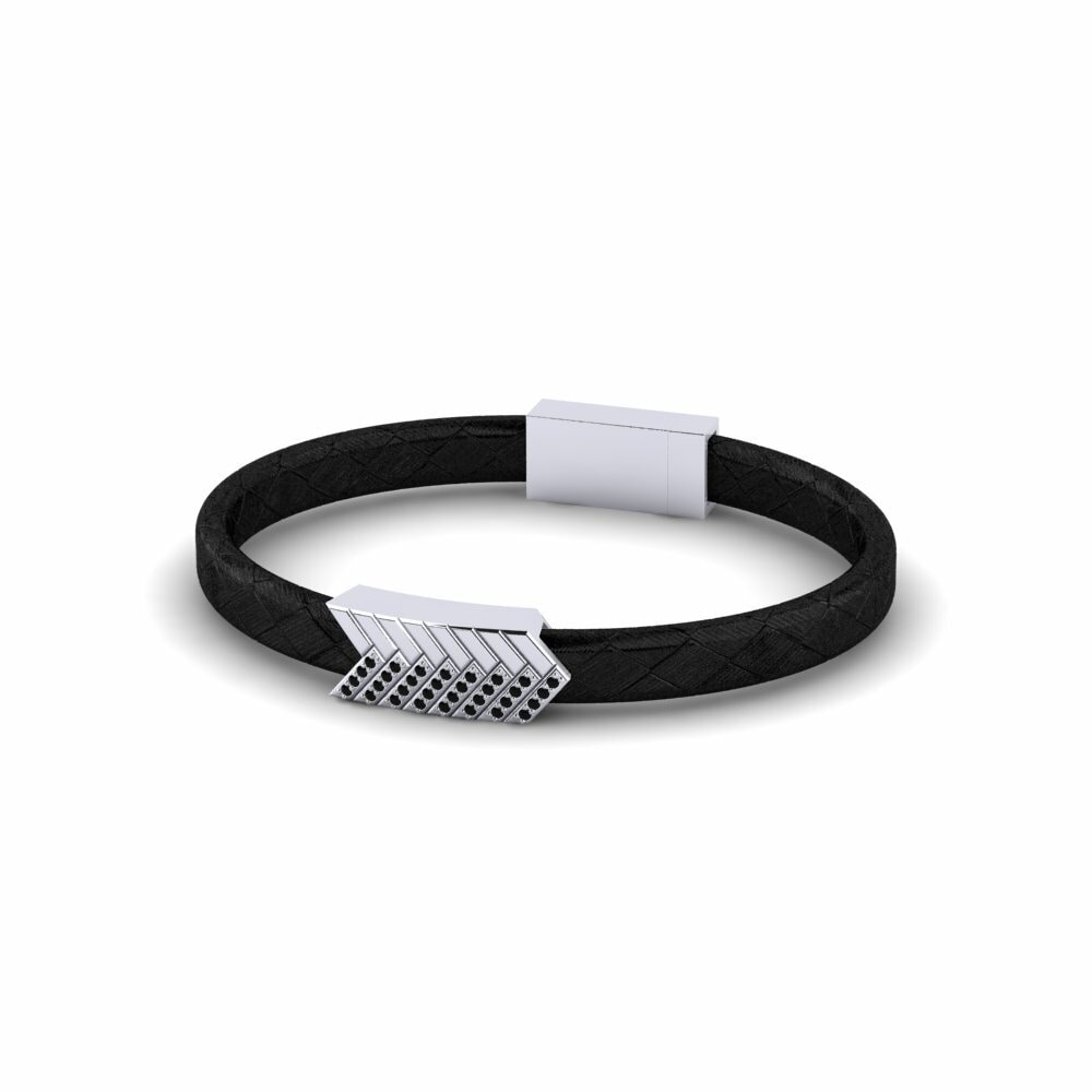 Armbånd for herre Skandili Sort Onyx