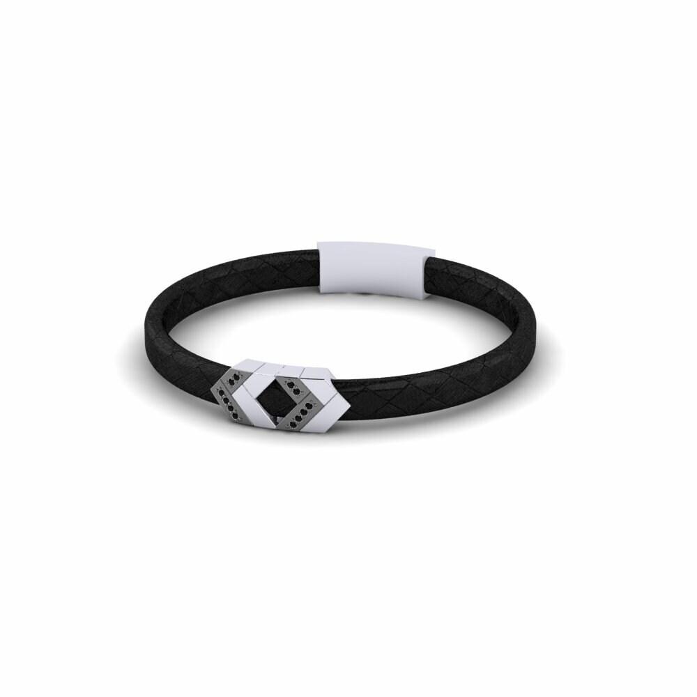 Zwarte Onyx Heren armband Skromny