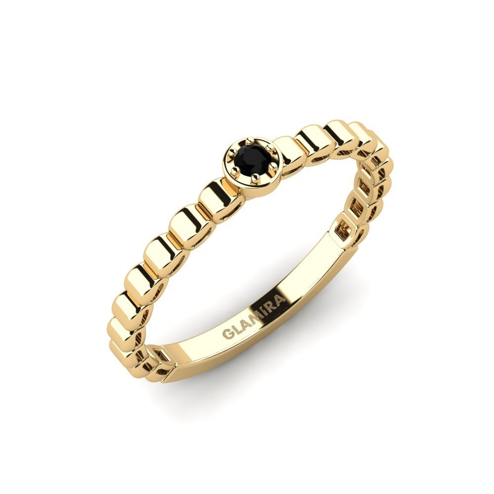 Black Sapphire Engagement Ring Capsowo
