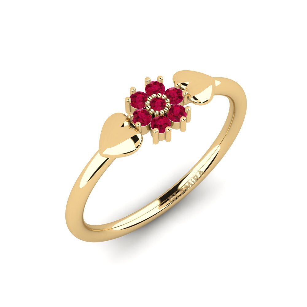 Ruby Engagement Ring Chiped