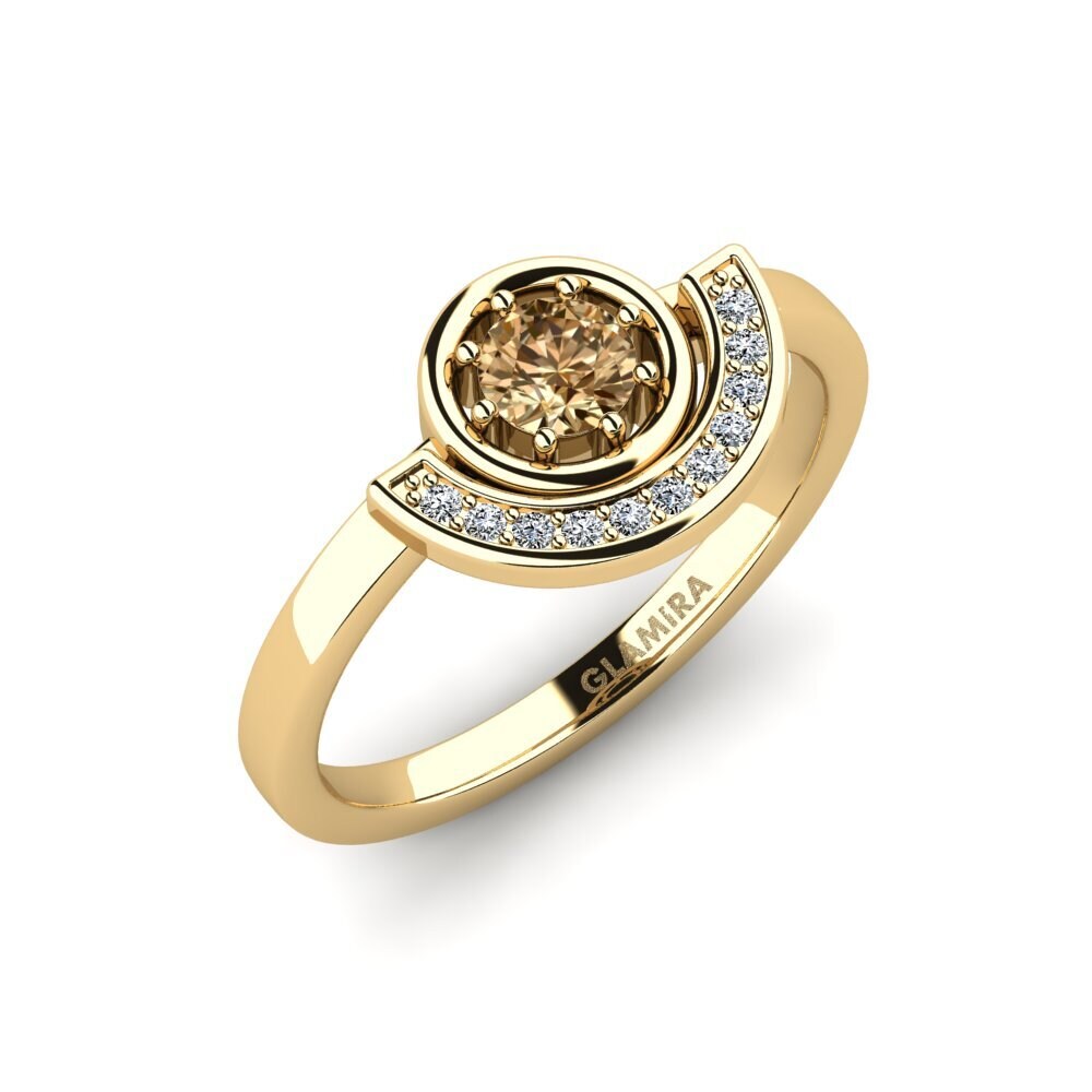 Brauner Diamant Verlobungsring Erosta
