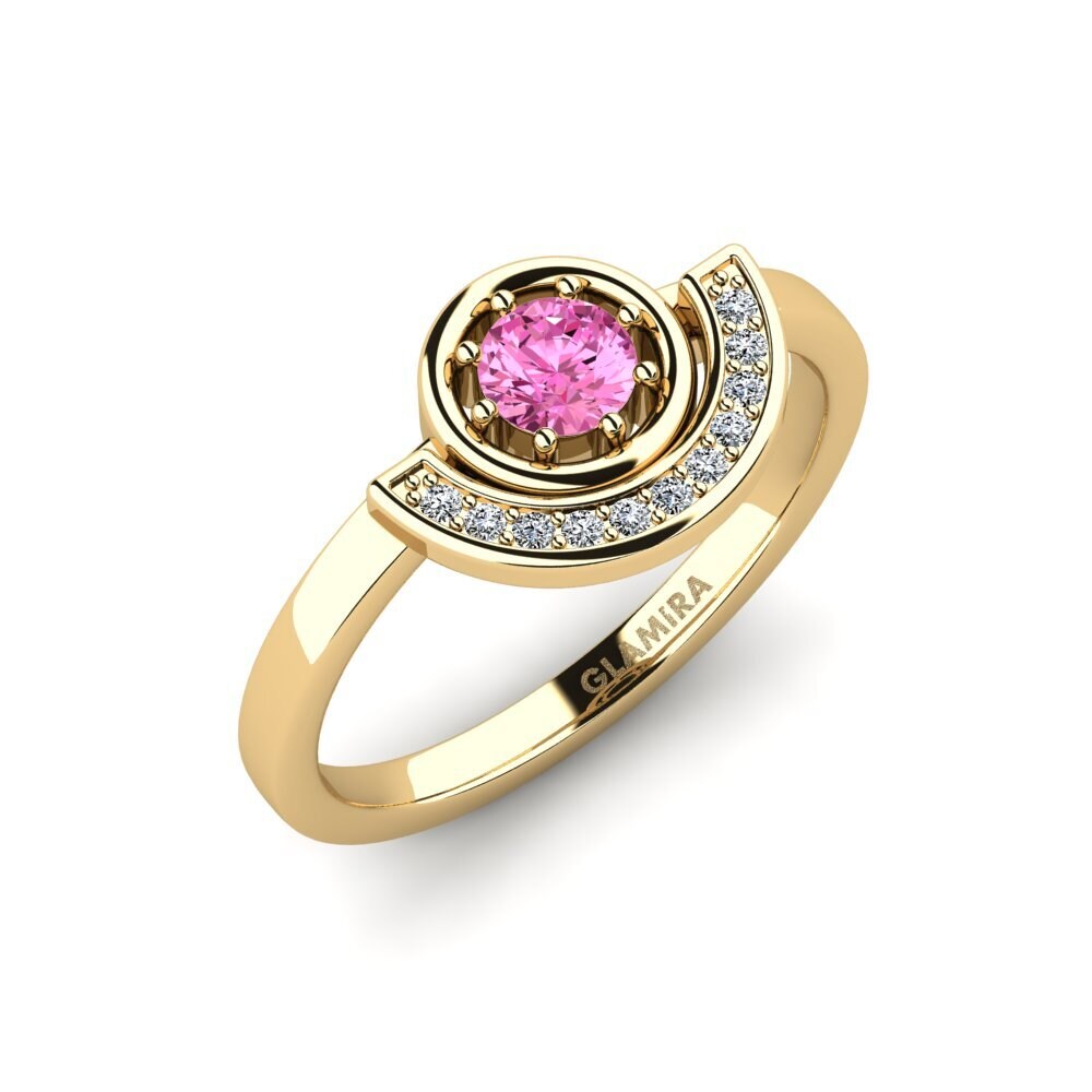 Pink Topaz Engagement Ring Erosta