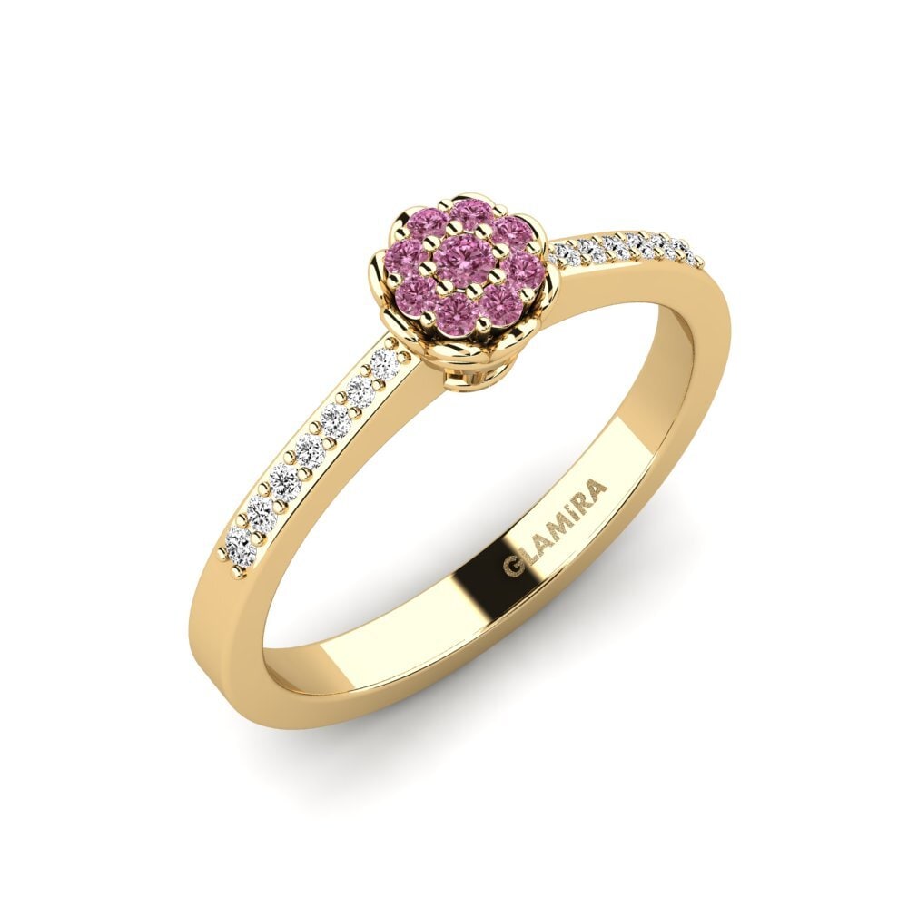 Rhodolite Garnet Engagement Ring Fontana