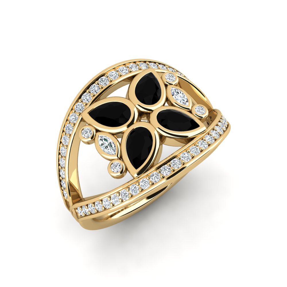 Black Diamond Engagement Ring Grigs