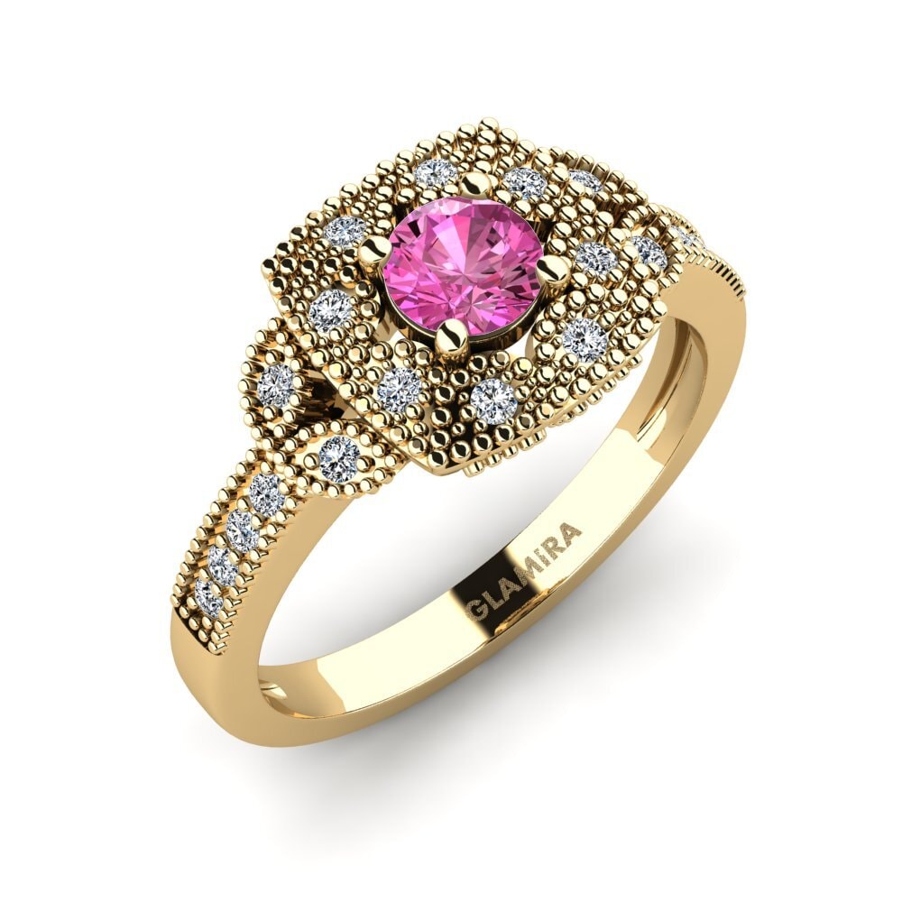 Pink Topaz Engagement Ring Jayes