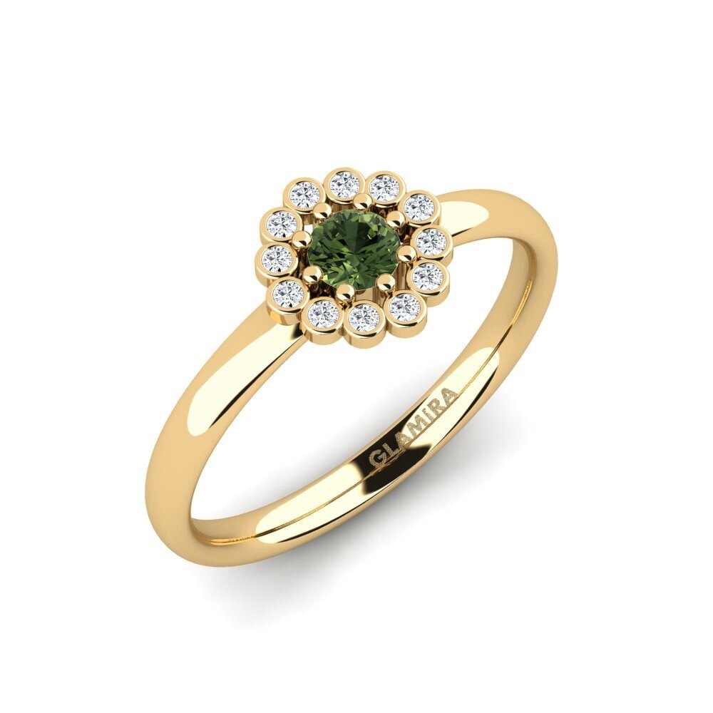Green Sapphire Engagement Ring Kastalt