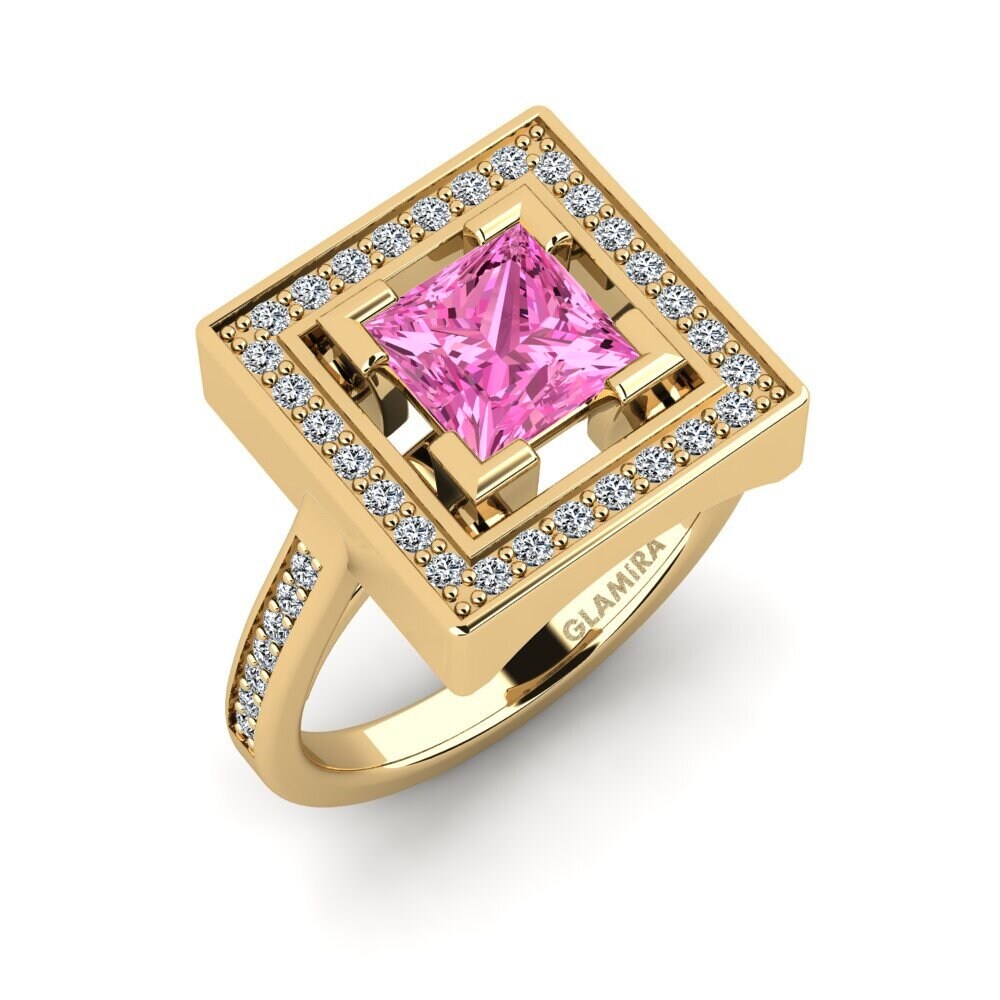 Pink Topaz Engagement Ring Lurrho