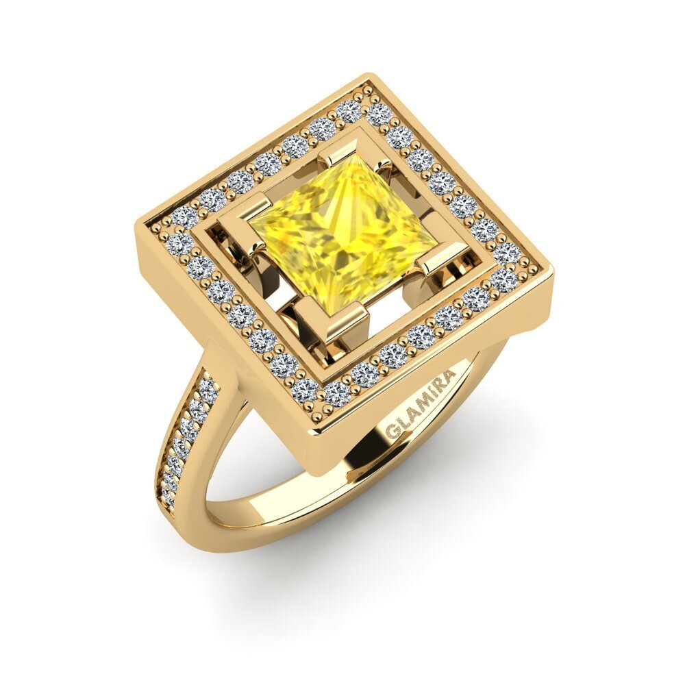 Yellow Sapphire Engagement Ring Lurrho