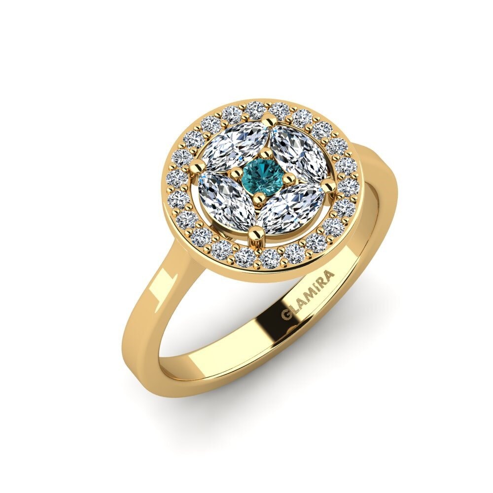 Blue Diamond Engagement Ring Pronominal