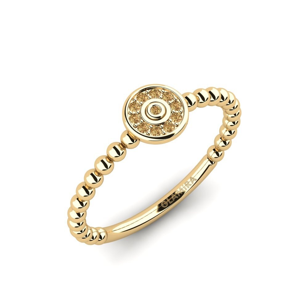 Bruine Diamant Verlovingsring Ribose
