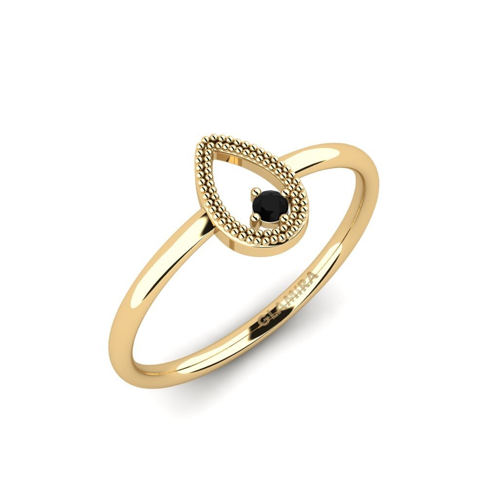 Black Sapphire Engagement Ring Serafin