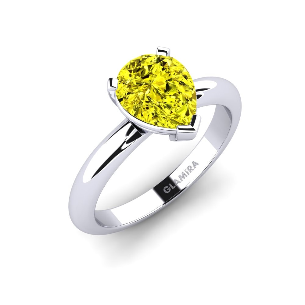 Yellow Diamond Engagement Ring Ragging - 1.5 crt