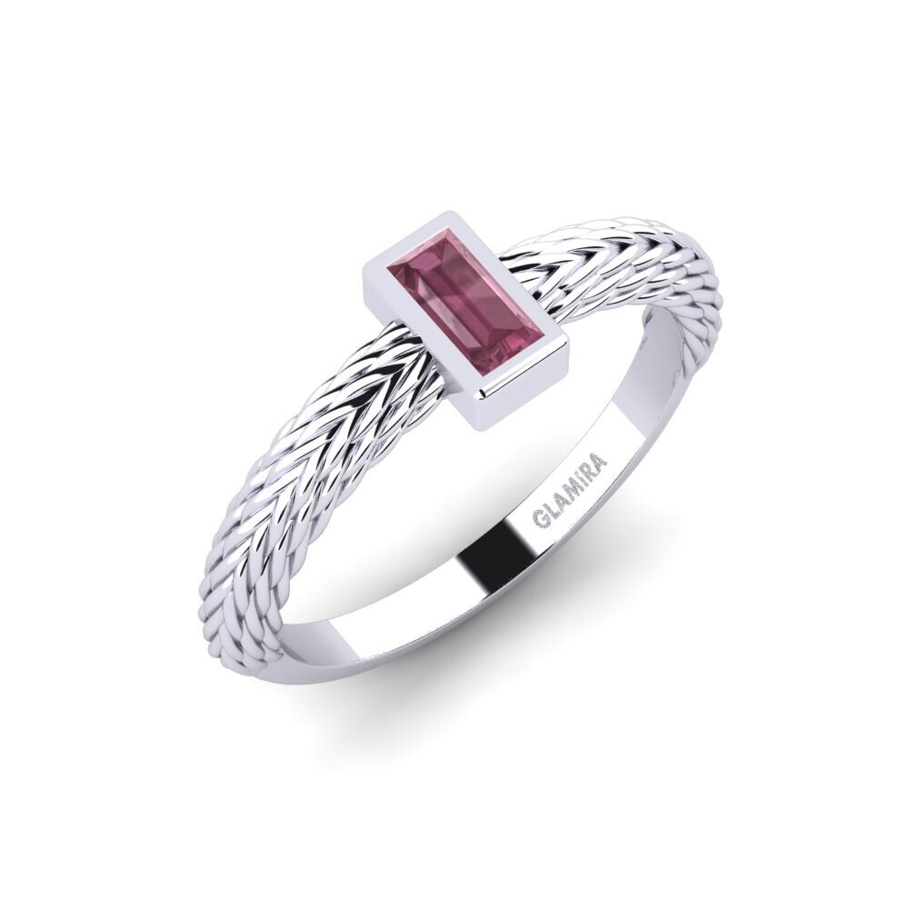 Grenat de Rhodolite Bague de fiançailles Samporin