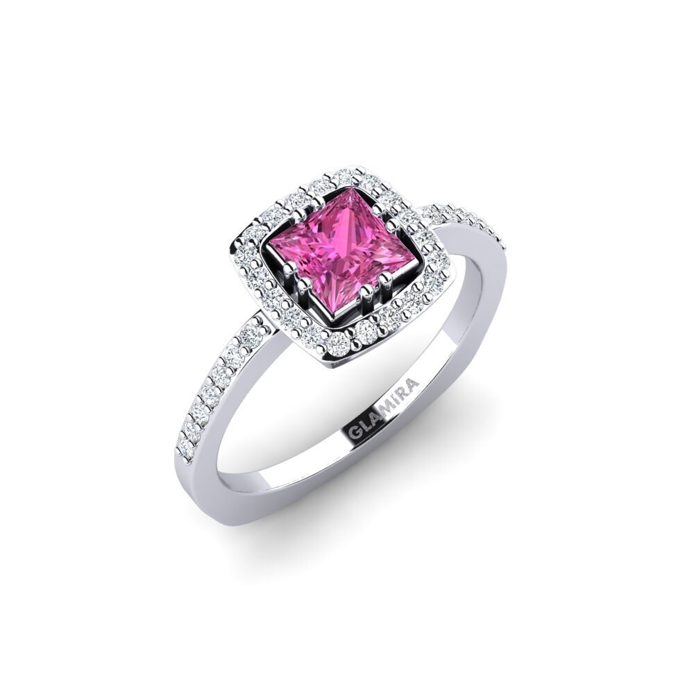 Pink Topaz Engagement Ring Sharix