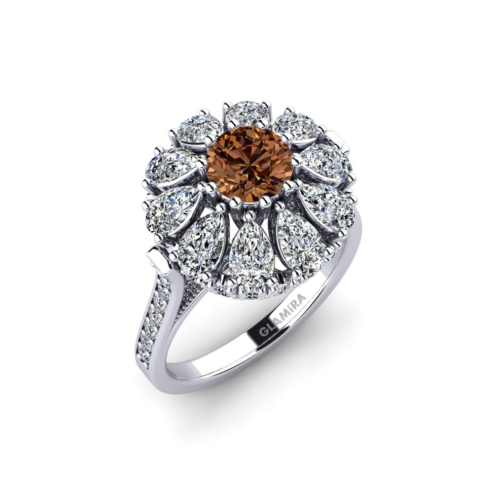 Brown Diamond Engagement Ring Sheshi