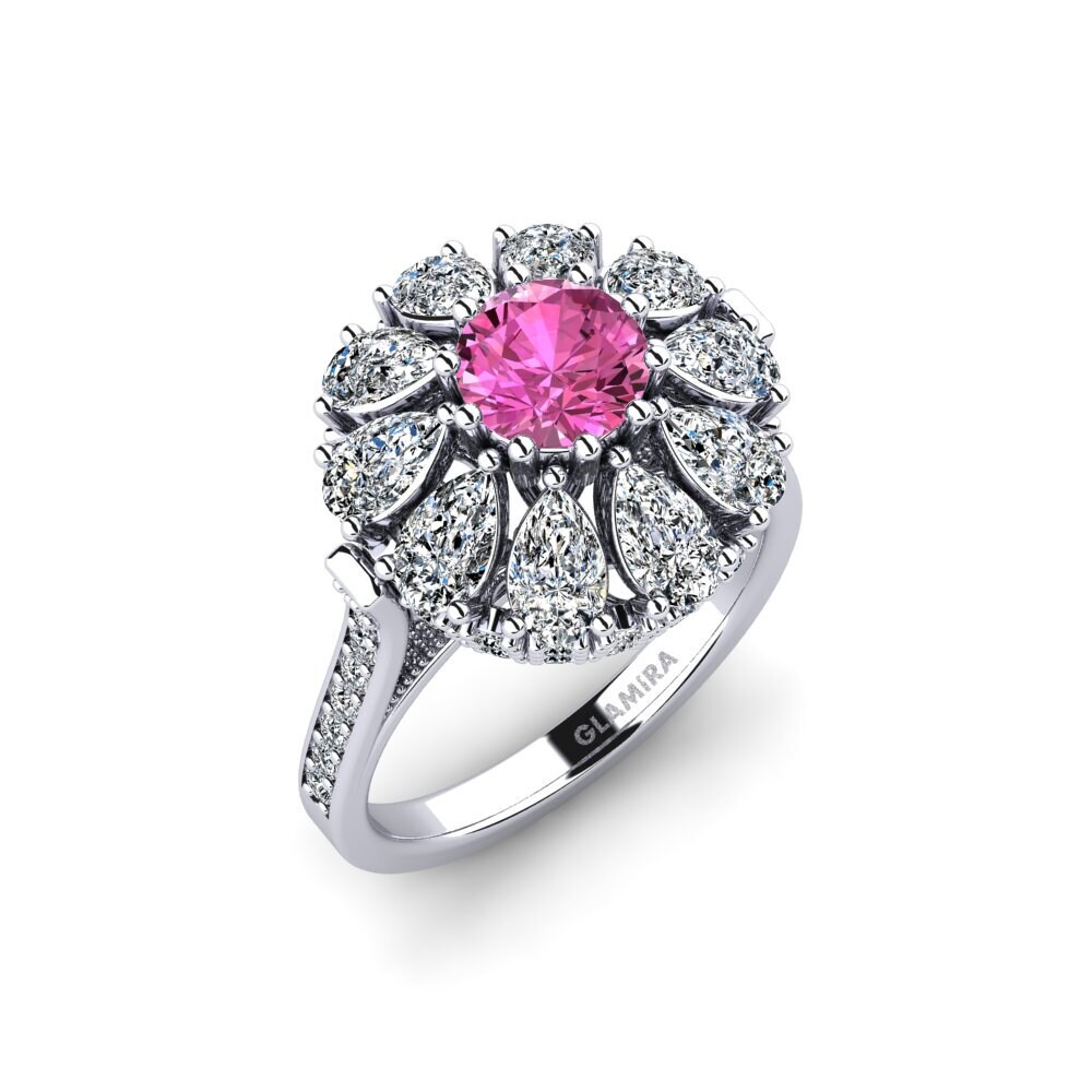 Pink Topaz Engagement Ring Sheshi
