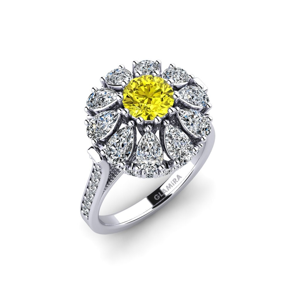 Yellow Diamond Engagement Ring Sheshi