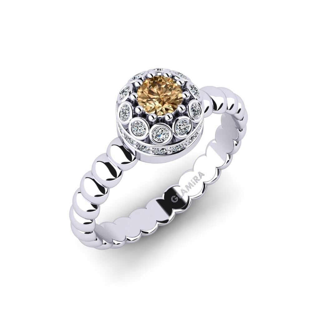 Brauner Diamant Verlobungsring Shinepal