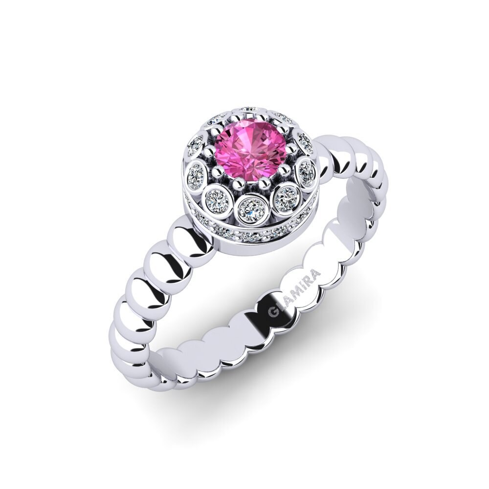 Pink Topaz Engagement Ring Shinepal