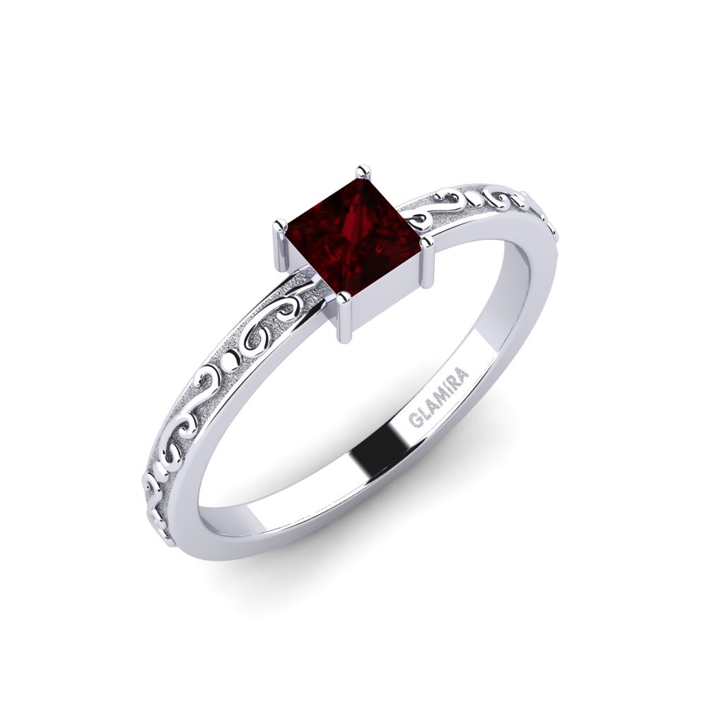 Grenat Bague de fiançailles Soulas