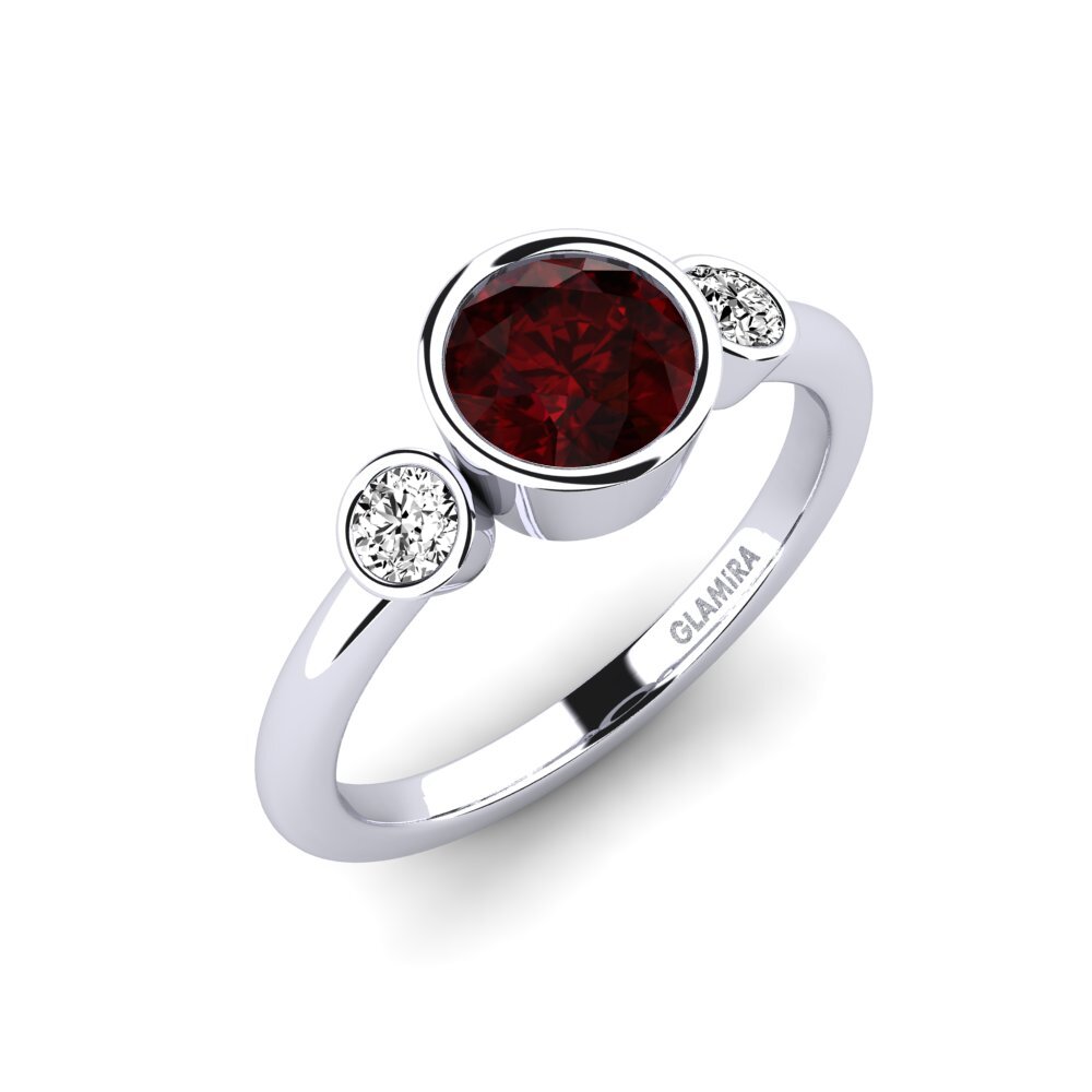Garnet Engagement Ring Tengand - Round