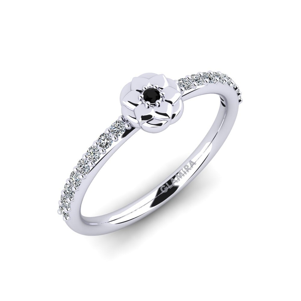 Black Sapphire Engagement Ring Thiol