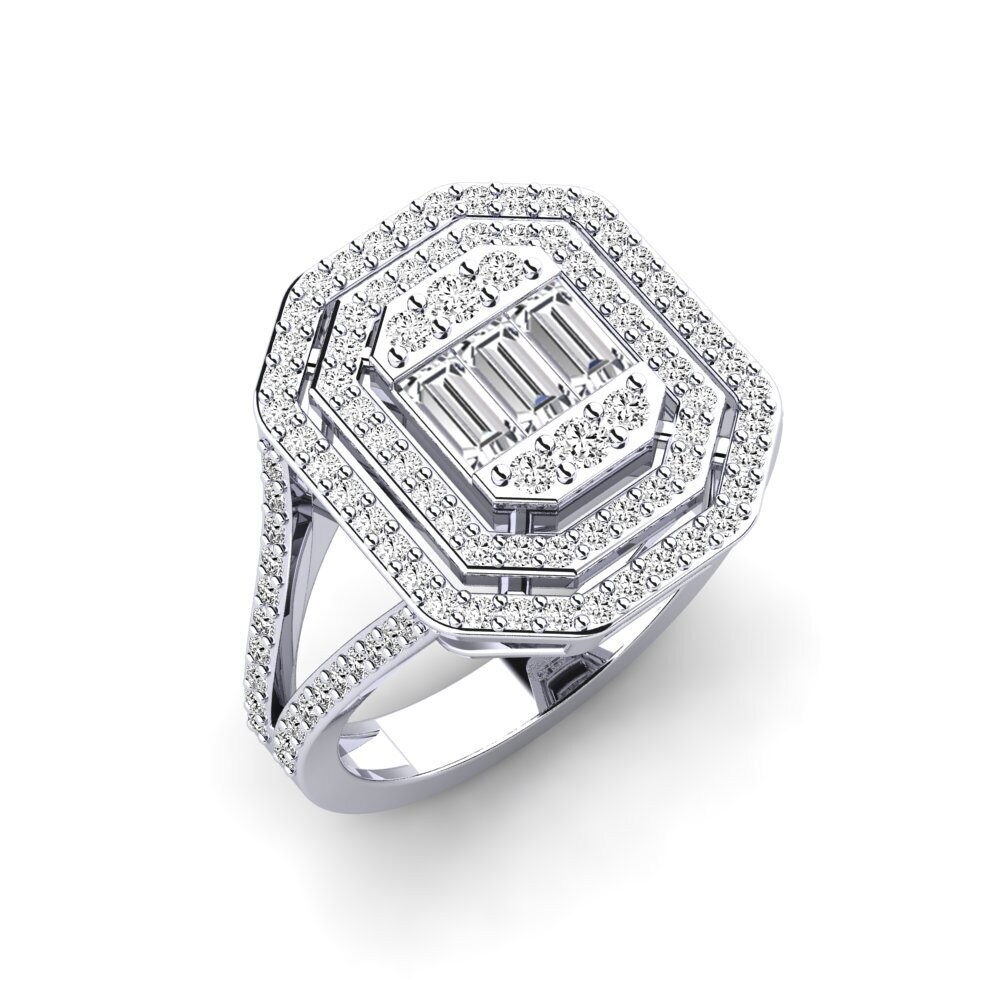 Bague De Mariage Homme Or Blanc 14k Diamant Baguette 0.90 Ct - Personnalisable, Taille 10, Qualité Joaillerie