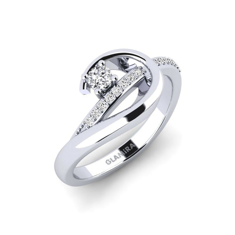 Moissanite Bague de fiançailles Zekurty