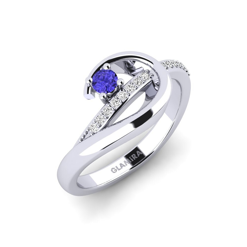 Tanzanita Anillo de compromiso Zekurty