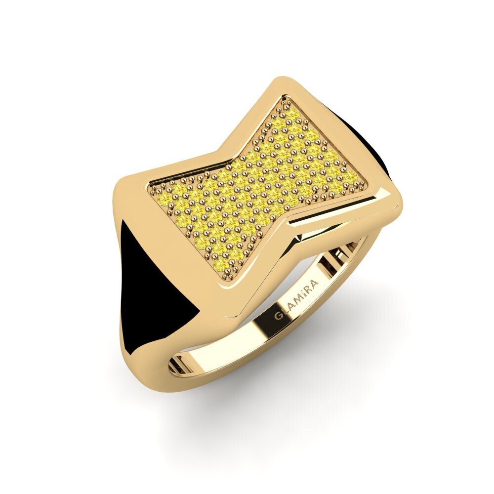 Yellow Sapphire Men's Ring Bequer