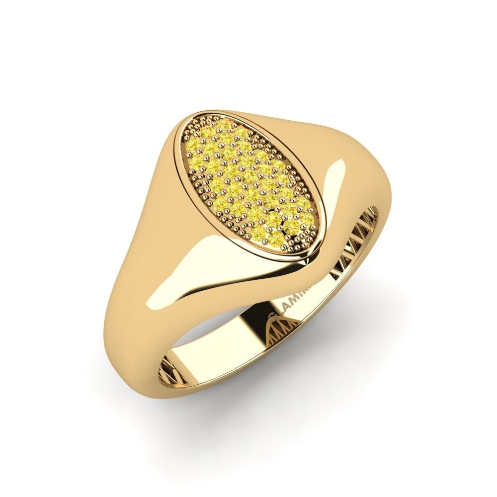 Yellow Sapphire Men's Ring Brendgi