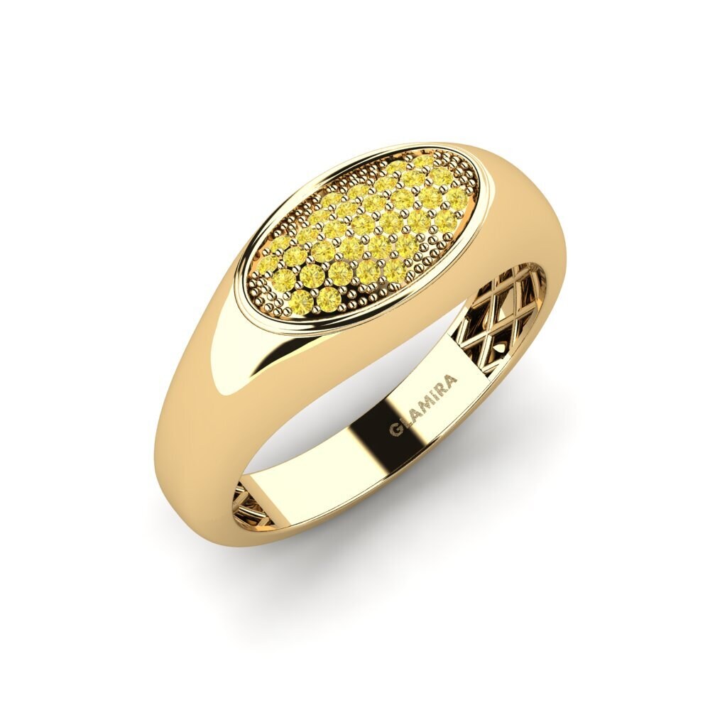 Yellow Sapphire Men's Ring Gemedry