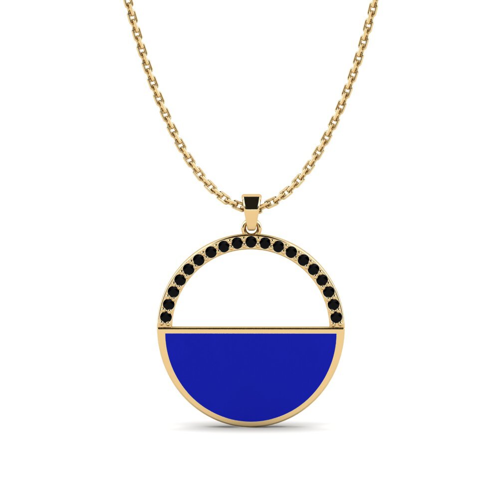 Diamante Negro Colgante de Mujer Fisha
