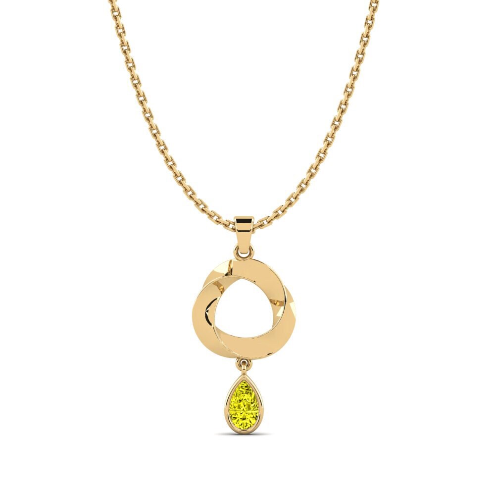 Gele Diamant Dames Hanger Risolve